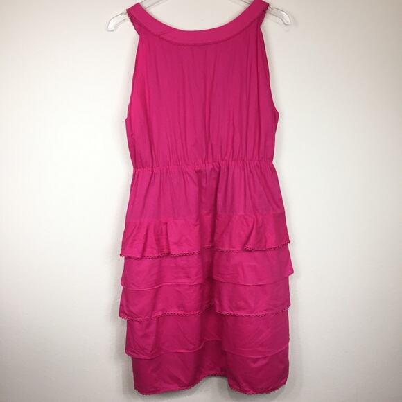 Madison | Pink Tiered Ruffle Dress | Sz 12 - Picture 2 of 5